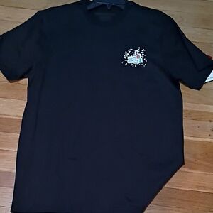 Baseball Lifestyle 101 Mens Composition Notebook Black Graphic T-Shirt Nwt M L